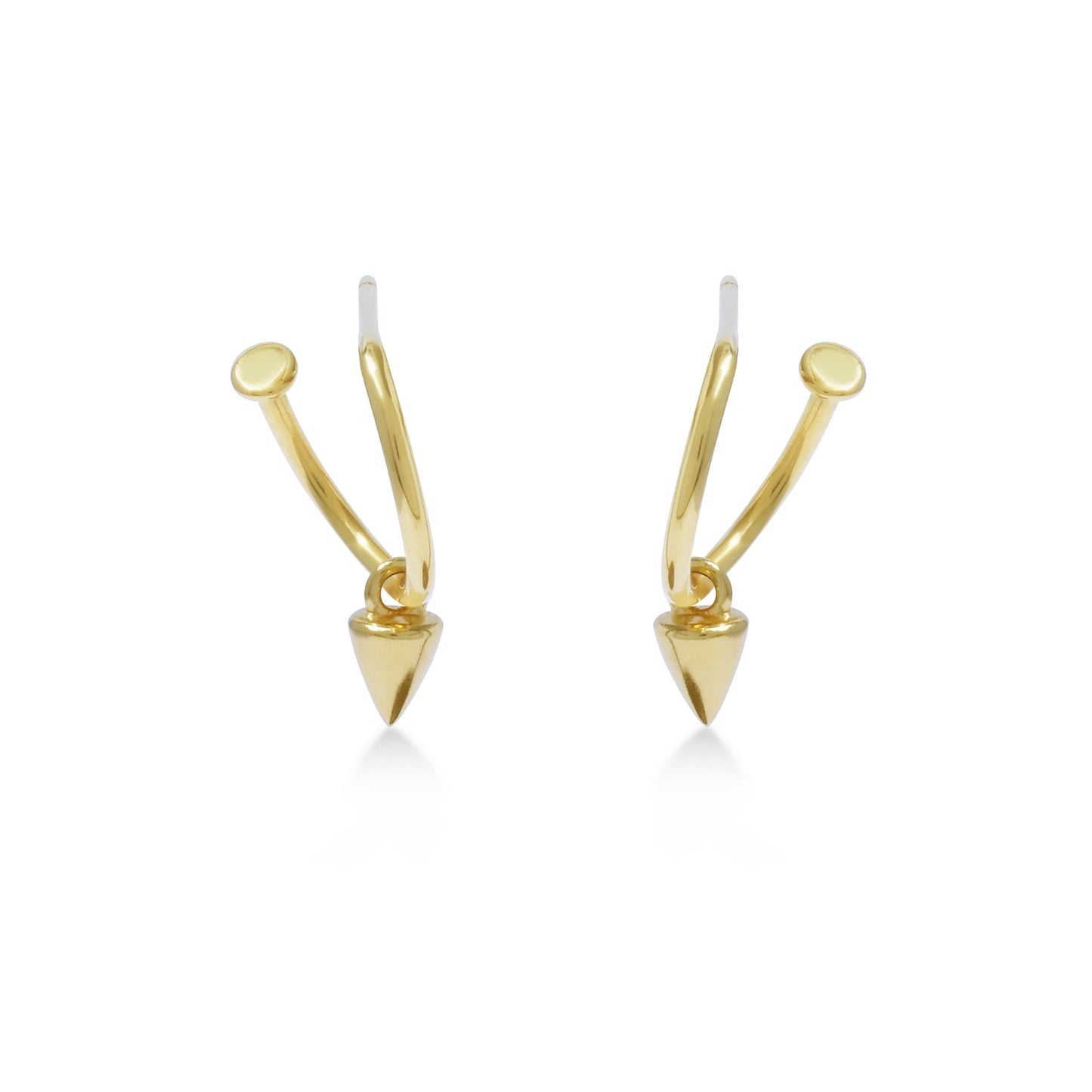 Boucles d'oreilles créoles goutte