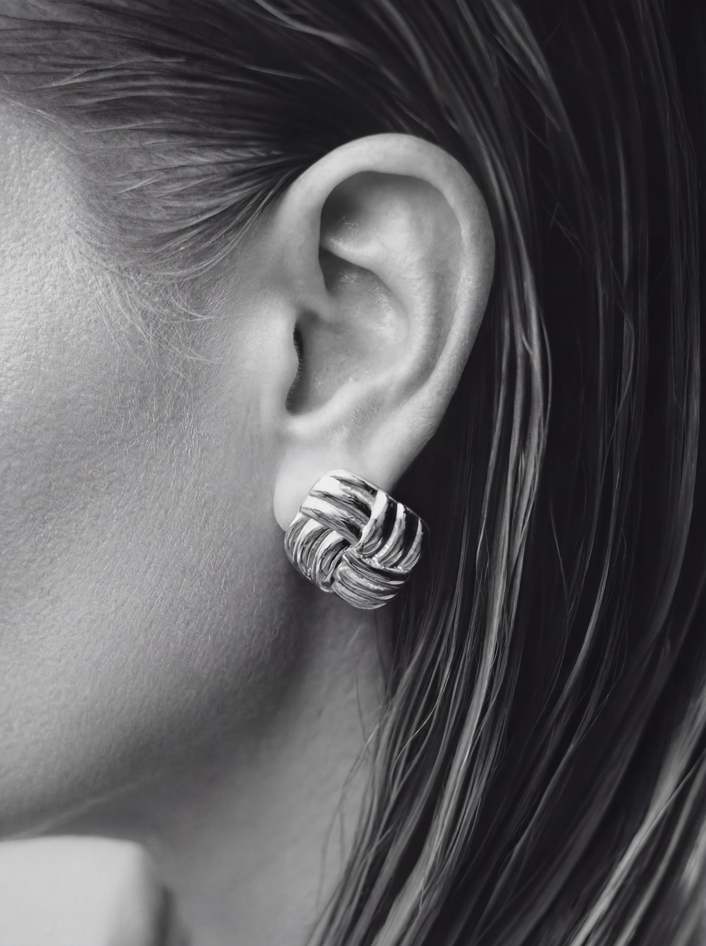 Pillow Ohrring Silber